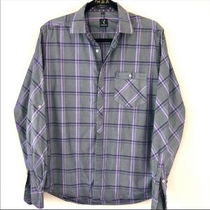3 Van Huesen Long Sleeve Shirts Slim Fit Small